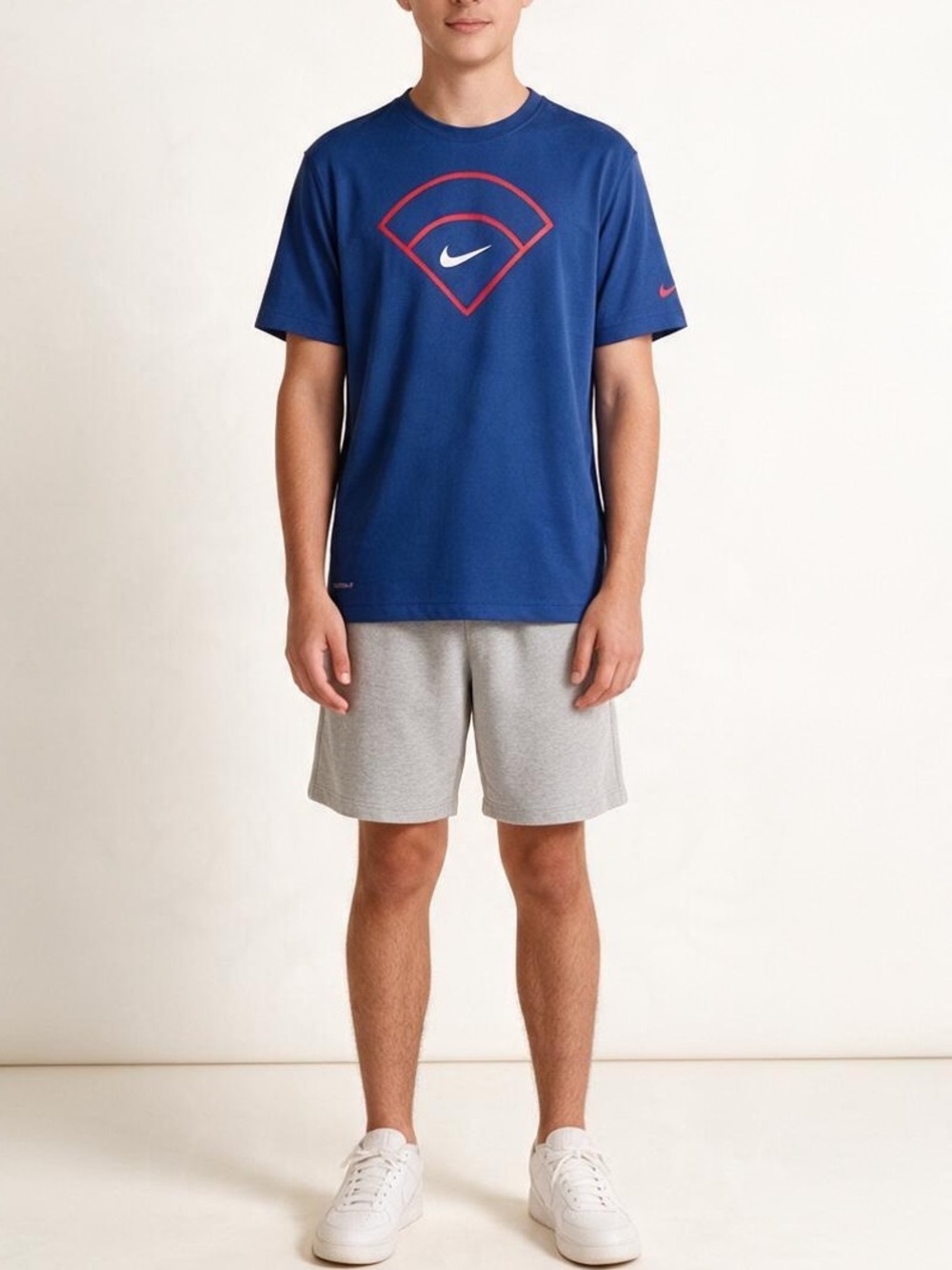 NIKE• Boys Classic Baseball Base DriFit Baseball Tee•L 6/7 - Picture 9 of 16